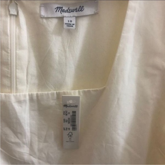 NWT‎ Madewell Poplin Lizzie Tiered Babydoll Dress Size 10 - Picture 3 of 5
